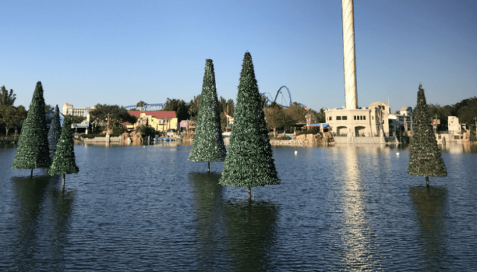 SeaWorld Orlando Christmas Celebration vacation package free night hotel unlimited theme park visits reserved show seating