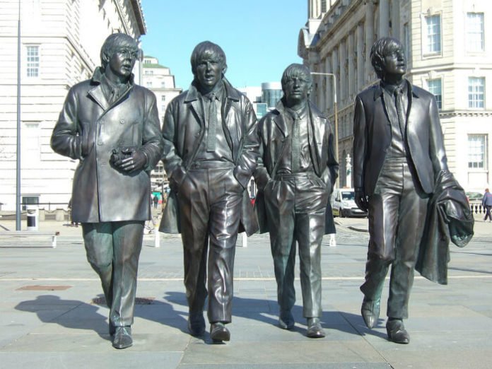 Discounted price for Beatles walking tour statue Liverpool England