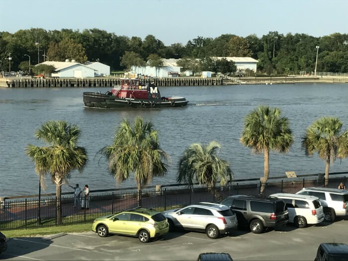 Homewood Suites river boat view Savannah Georgia