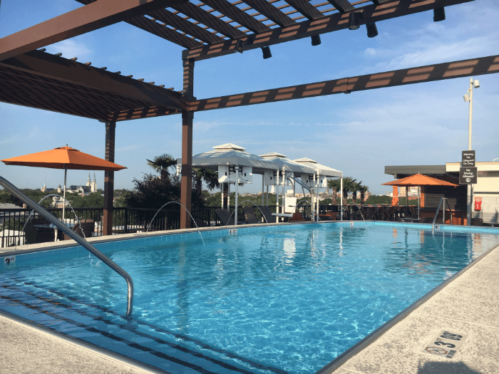 savannah pool hotel roof homewood suites