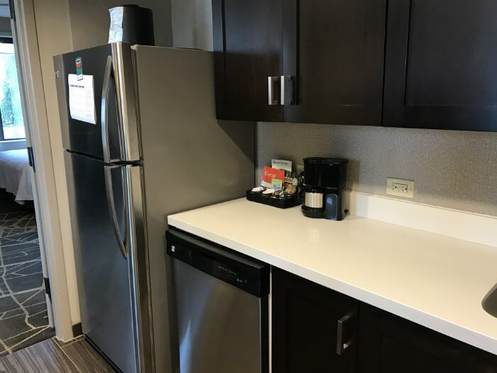 Homewood Suites Hotel kitchen