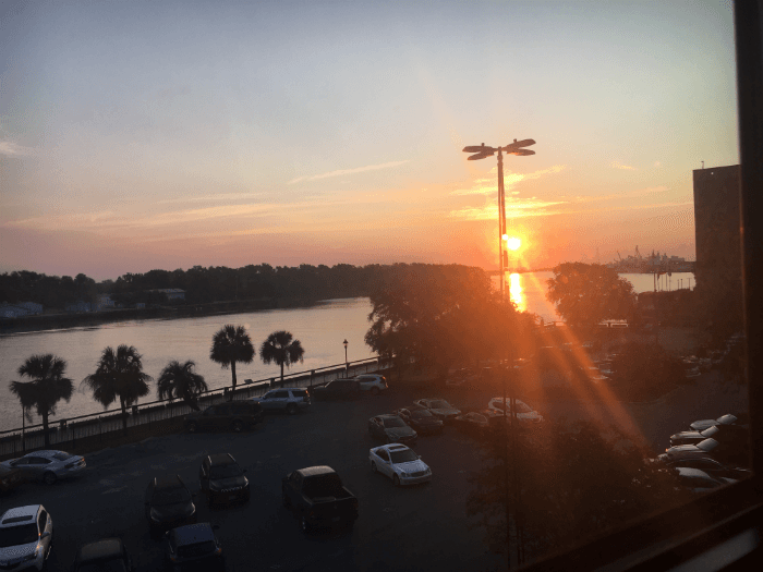 river sunrise Homewood Suites Savannah