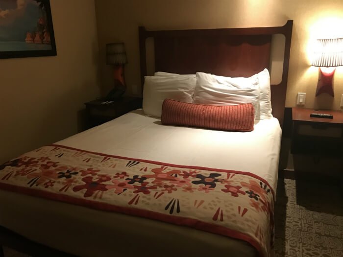 bed in Polynesian Village Resort villa