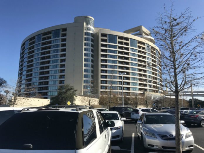 Exterior of Bay Lake Tower at Disney World