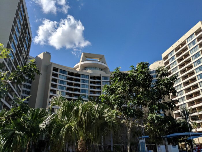 Outside of Bay Lake Tower at Disney World