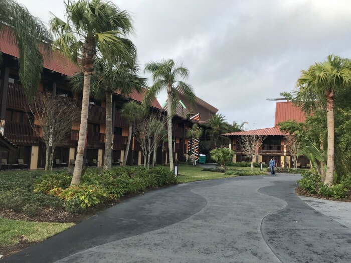 walkway at Polynesian Village Resort near villas