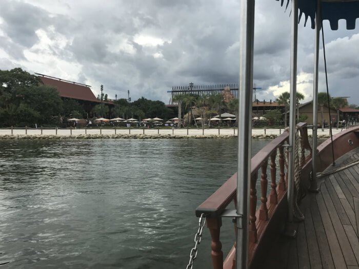 boat transportation at Disney's Polynesian Village Resort