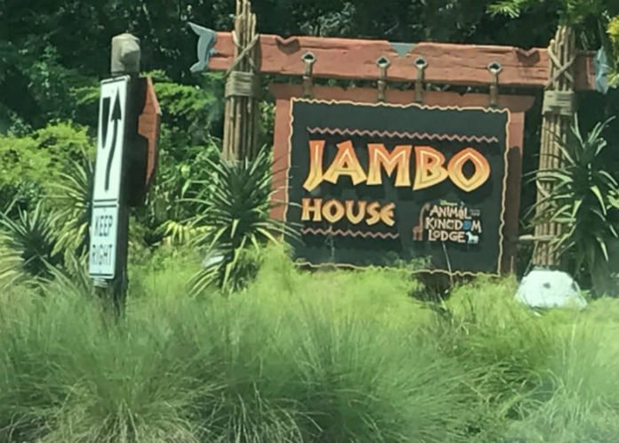 jambo house sign disney's animal kingdom lodge hotel