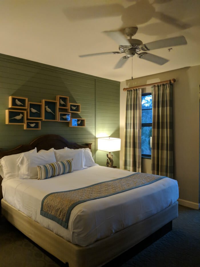master bedroom in 1-bedrorom villa at Disney's Hilton Head Island resort