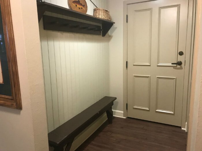 disney hilton head one bedroom villa bench, storage area