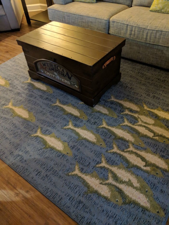 rug with fish in 1-bedroom villa at Disney's Hilton Head Island resort