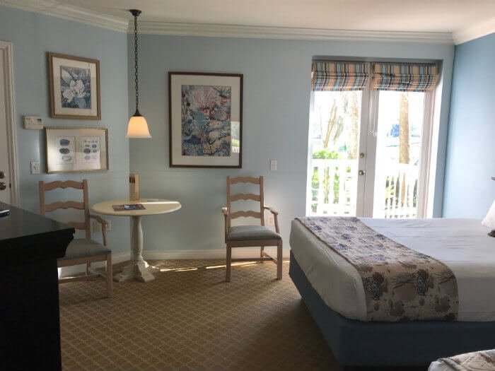 Disney Old Key West hotel studio table chairs bed