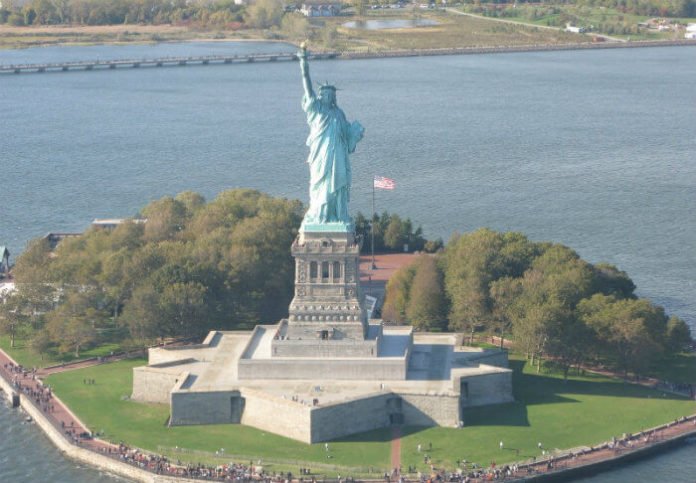 New York City helicopter tour deal aerial view of landmarks buildings