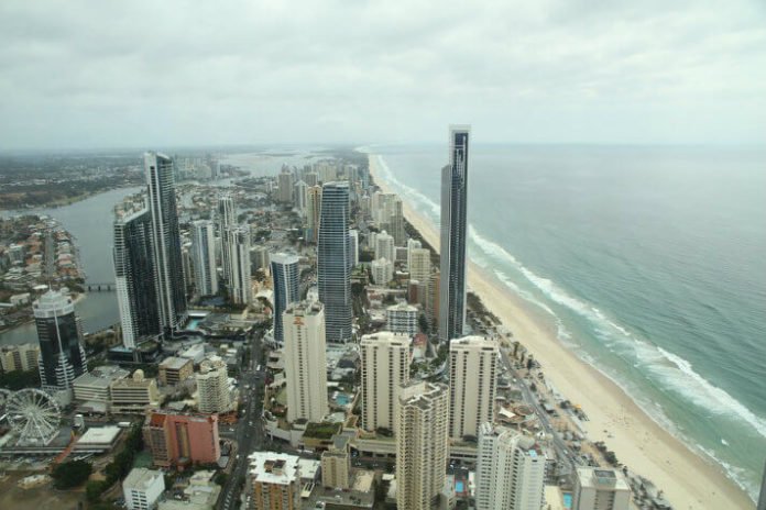 Surfers Paradise Cairns Queensland Australia Hilton hotel flash