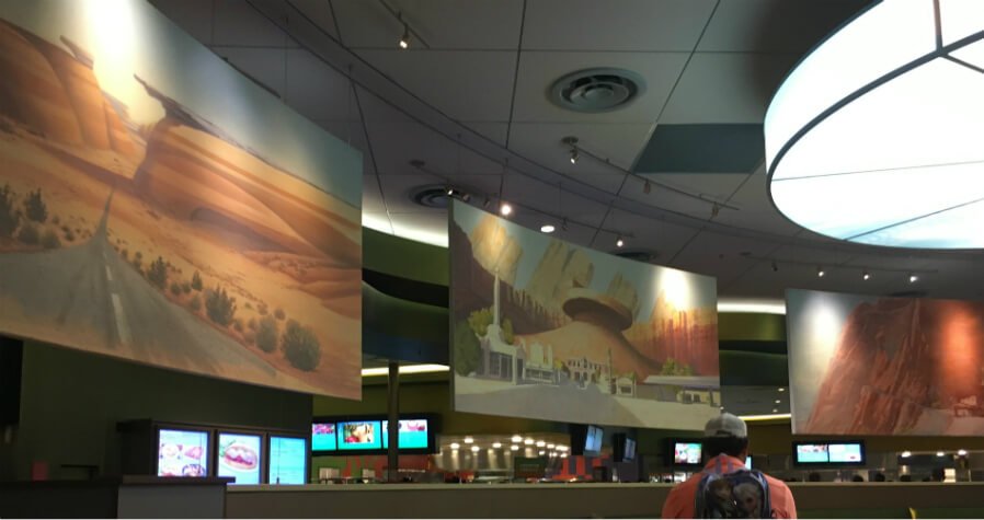 inside Disney's Art of Animation Landscape of Flavors food court