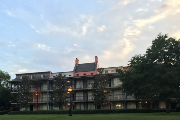 Port Orleans French Quarter hotel building