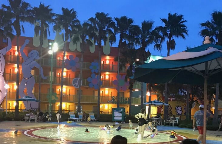 children's pool at Disney's Pop Century Resort hotel