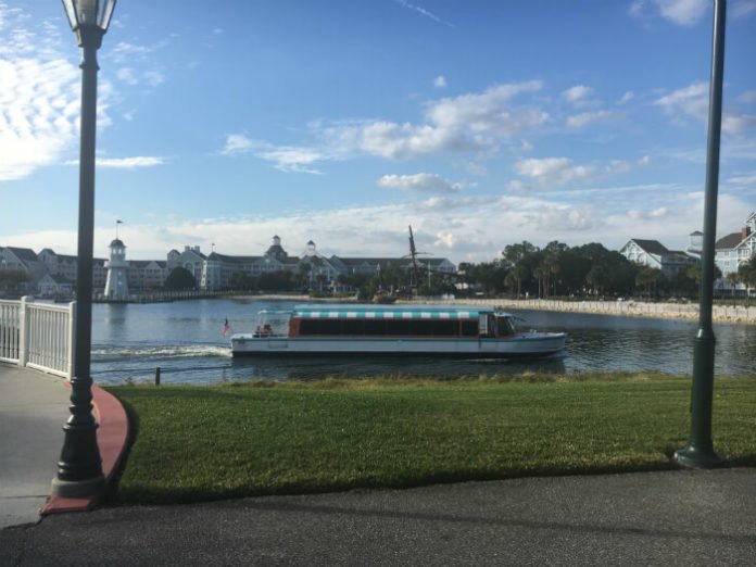 Picture of friendship boat outside Boardwalk Inn with Beach & Yacht Club in the background Orlando