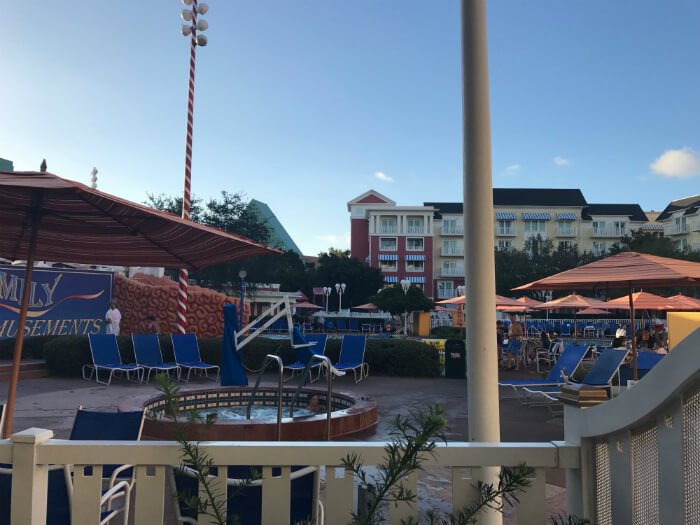 Hot tub at Boardwalk Inn at Walt Disney World in Orlando Florida