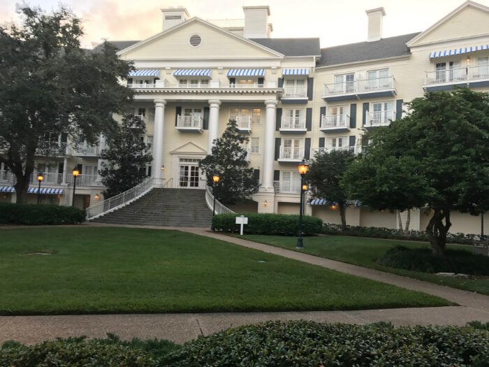 Beautiful architecture of Disney's Boardwalk Inn