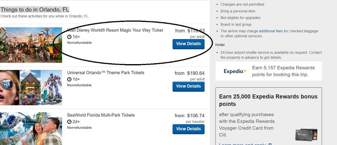 How to add Walt Disney World tickets to Orlando vacation packages