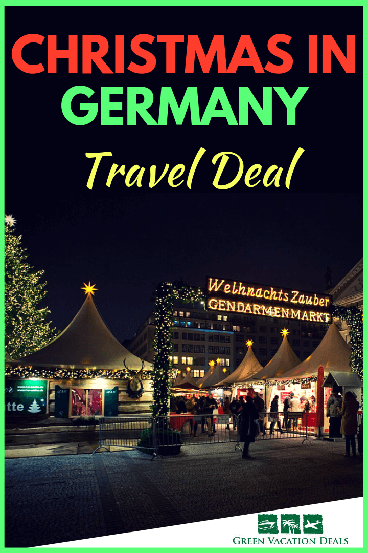 How to save 10% on Christmas in Germany travel deal, a 4-day vacation package that includes meals, hotel accommodations in Berlin, hop-on, hop-off bus tour in Berlin & Dresden, visits to Gendarmenmarkt & Striezelmarkt Christmas markets & round trip train fare from Berlin to Dresden. Enjoy the colorful festive lights that adorn Berlin during the Advent period & the largest & oldest Christmas market in Germany in Dresden. Act now for a once in a lifetime holiday trip