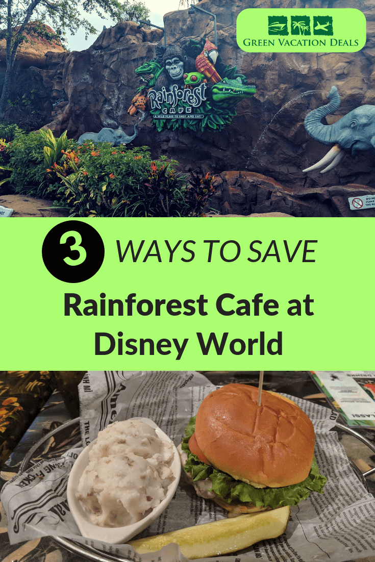 Every time I take a trip to Walt Disney World in Orlando, Florida, I make sure to have one meal at the Rainforest Cafe at Animal Kingdom. Not only is the food delicious (my favorite is the Caribbean Coconut Fried Shrimp), but I love the rainforest atmosphere with the great animal animatronics. Plus, it’s a sit down restaurant in an air conditioned building with a bar. I'll let you know 3 Disney secrets on how you can save money there - or eat there for free!