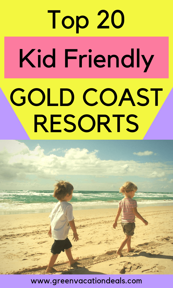 Travelling with children to Gold Coast, Australia? Stay at one of these hotels, considered the best Gold Coast family resorts: Turtle Beach, Hilton Surfers Paradise Residences, Paradise Resort, Sea World Resort, Artique, Broadbeach Holiday Apartments, NRMA Treasure Island, Watermark, Q1 Resort & Spa, Peppers, Xanadu Main Beach, Blue Waters, Mantra Towers of Chevron, Mercure, Novotel Surfers Paradise, Ocean Pacific, RACV Royal Pines, Sandcastles, Peppers, Meriton Suites