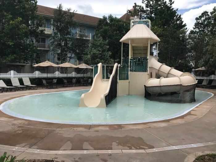 Saratoga Springs kid's play area at pool