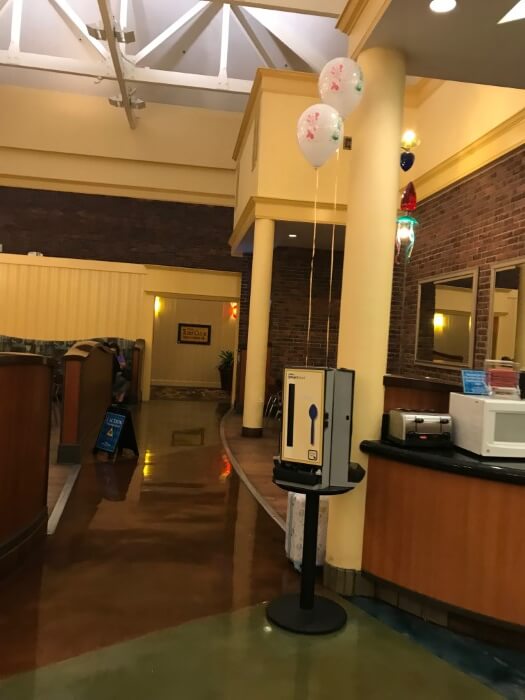 inside food court in Disney's Saratoga Spring Resort