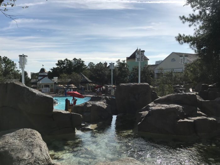 Saratoga Springs pool at Disney World hotel in Orlando