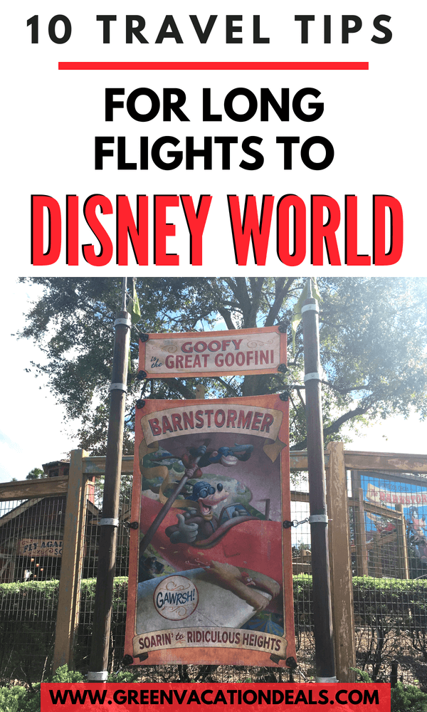 If you're planning a family vacation at Walt Disney World in Orlando, Florida that requires a long flight (like from Dublin, LA, Phoenix, Denver, Toronto, etc.) then here are 10 must see travel tips. Find out why you should book a hotel on-site, an overnight flight with comfortable seats, consider a long layover. Find out what to purchase beforehand (portable charger for your electronics, good headphones, carry on luggage, reading, travel neck pillow, sleep mask), etc.