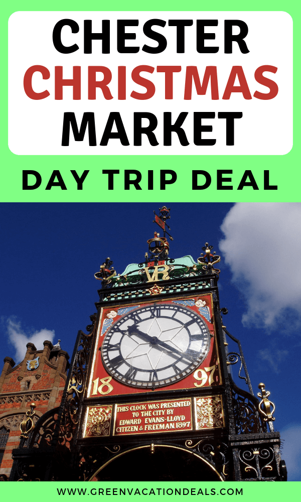 Get 10% off Chester Christmas Market Day Trip. Get round trip train transportation from Euston Railway Station in London. Get guided walking tour of Chester see the remains of the largest Roman amphitheater in the UK, The Rows (two-tier shopping galleries first built in the Middle Ages), Chester Cathedral (ancient abbey). See Christmas tree in Chester & shop at Christmas Market for crafts, jewelry, clothing, etc. for Christmas presents. Drink hot chocolate, mulled wine