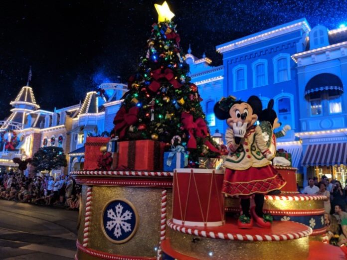 Mickey's Christmastime Parade makes Chistmas party cost worth it