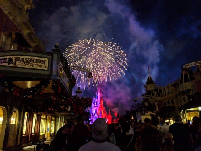 Fireworks makes Disney World Christmas party worth extra cost