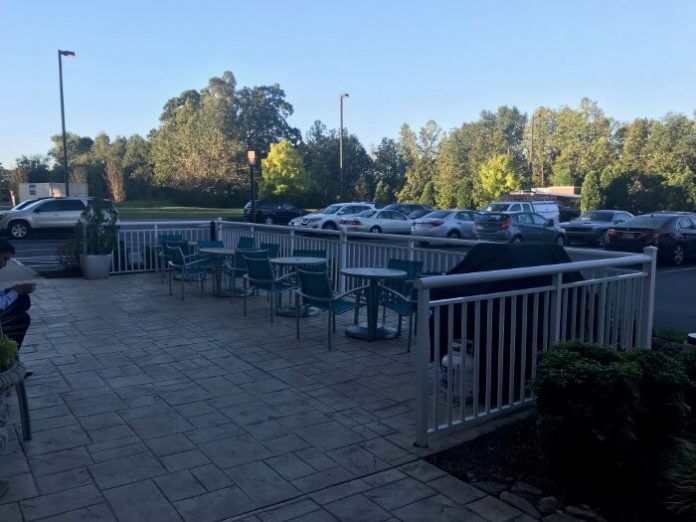 One of the great ammenities at TownPlace Suites Mooresville: BBQ area