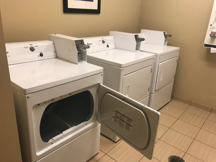 Laundry room at TownPlace Suites in Mooresville, North Carolina