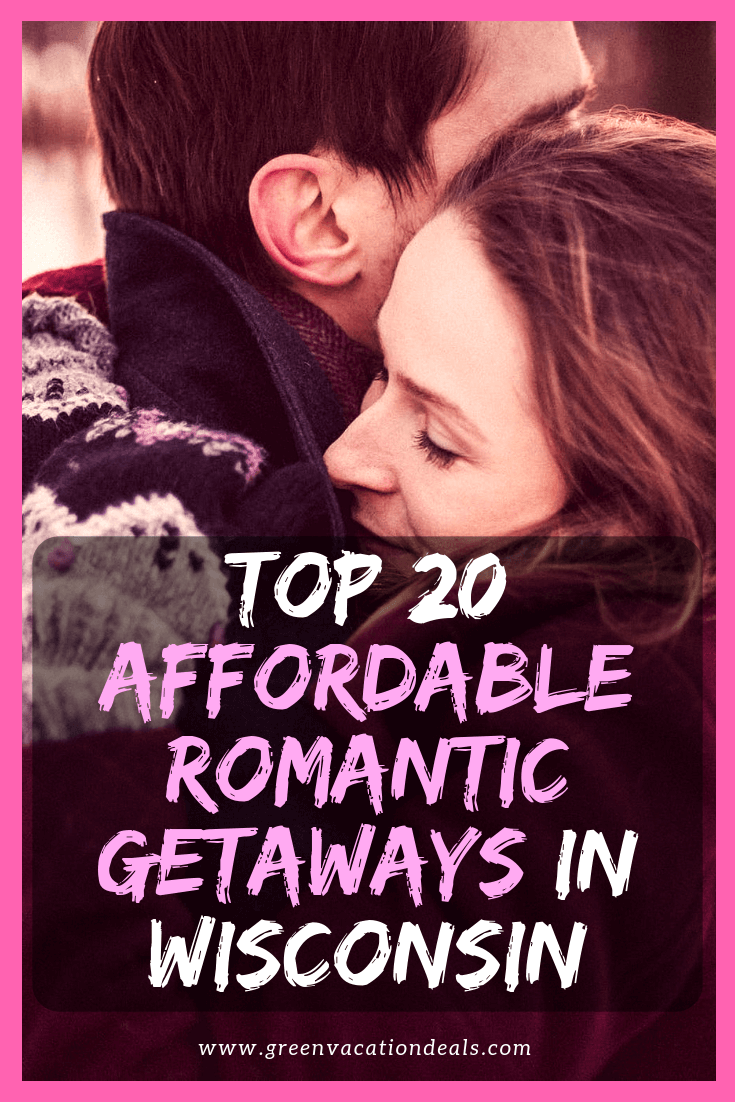 If you'd like a romantic getaway with your love in Wisconsin & don’t want to break the bank, then consider booking a stay at one of these 20 hotels, rated by customers as being one of the 20 best romantic budget hotels in Wisconsin: Holiday Music Motel, Stewart Inn, Black Hawk, Washington House, Bay Shore, Eagle Harbor, Madison Concourse, Hilton Garden Inn Milwaukee Downtown, Pfister, Cedar Lodge, Lismore Hotel Eau Claire, AmericInn Waupun, Kohler, Ashbrooke, Baker...