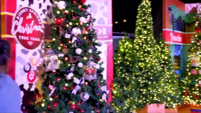 Disney Springs Christmas Tree Trail