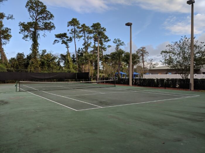 Tennis court at Wyndham Lake Buena Vista at Disney Springs area