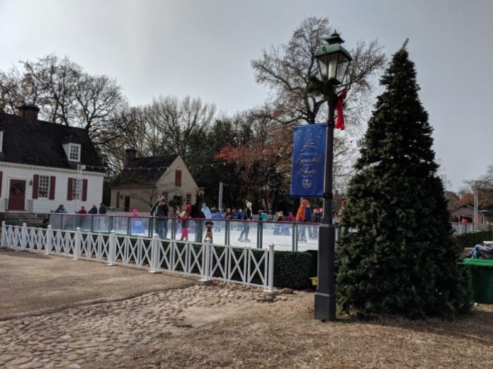 Meet Santa, enjoy holiday treats & ice skating at Colonial Williamsburg during Christmas