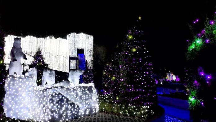 Christmas Town Busch Gardens Williamsburg VA Video