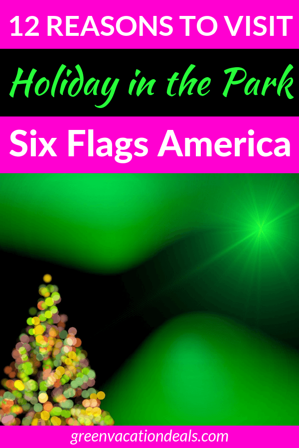 40% off tickets to Holiday in the Park at Six Flags America in Washington DC area. Enjoy holiday shows (Nativity Story, Tree Lighting, Looney Tunes, etc.), s'mores, holiday feast, thrill rides, 40-foot Christmas tree, photos with Santa, Mistletoe, special prizes, etc.