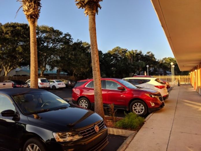 St. Augustine Beach Florida is great for parking near your room