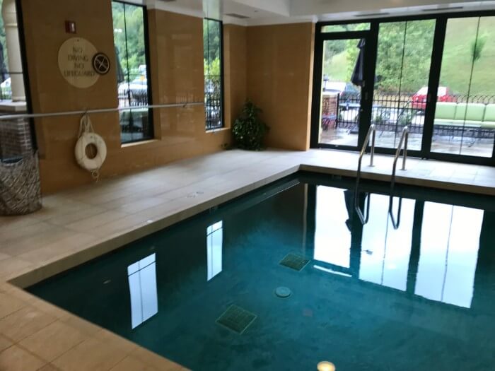 Guests at Mardi Gras Resort & Casino can swim at indoor pool