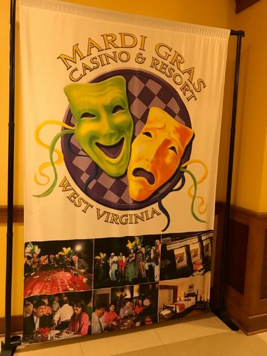 Theming throughout the Mardi Grasi Casino & Resort complex in West Virginia