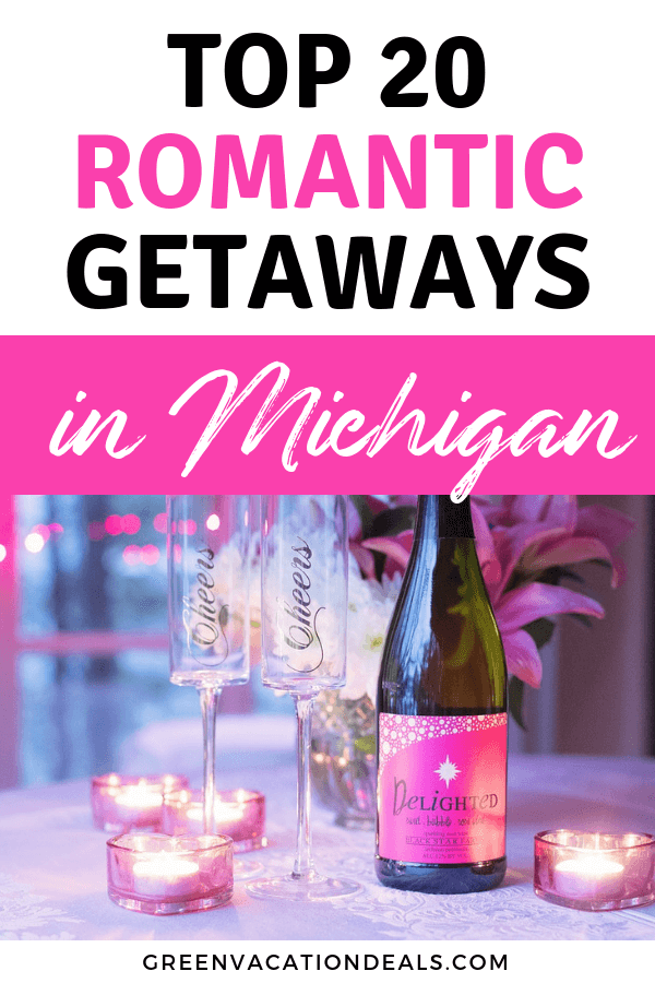 Looking for a romantic getaway in Michigan? Find out our suggestions for great romantic hotels in Traverse City, Saugatuck, Mackinac Island, Petoskey, Detroit, Rochester, Frankenmuth, Mackinaw City, Ludington, Alanson, Holland, etc.