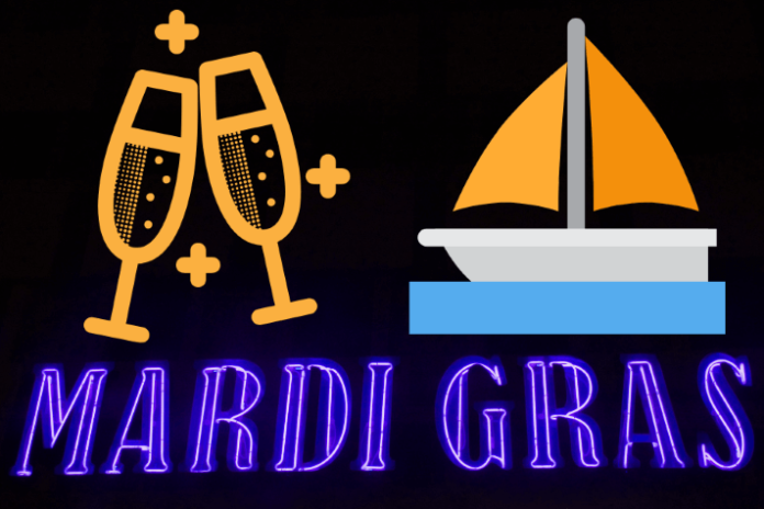 Discounted rate on Mardi Gras themed luxury yacht cruise on Lake Michigan in Chicago