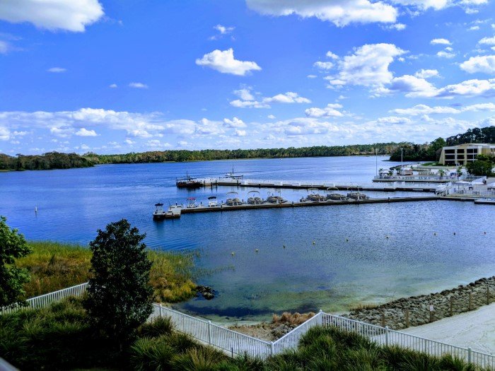 See beautiful lake views from Disney Vacation Club Resort