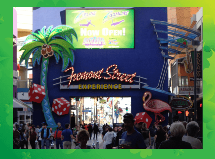 Celebrate St. Patrick's Day on Freemont St. in Las Vegas